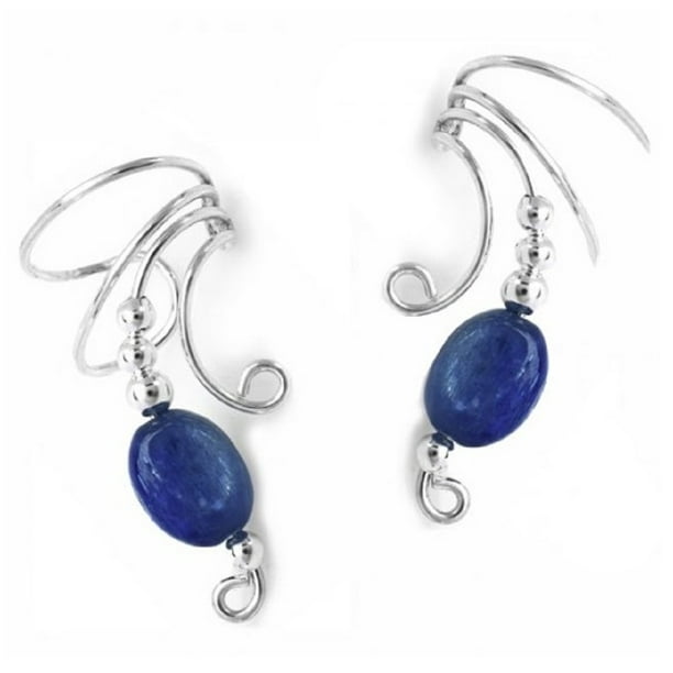 Rhodium on Silver Ear Charms Long Wave Ear Cuff Non-Pierced Earring Wraps Pearl & CZ Rhodium on Silver Ear Charms Long Wave Ear Cuff Non-Pierced Earring Wraps Pearl & CZ